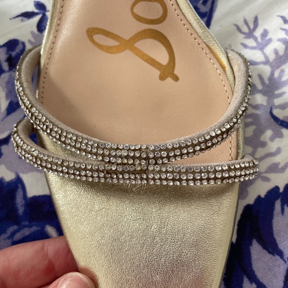 Sam Edelman Ronan Gold Strappy Sandals - Picture 12 of 15